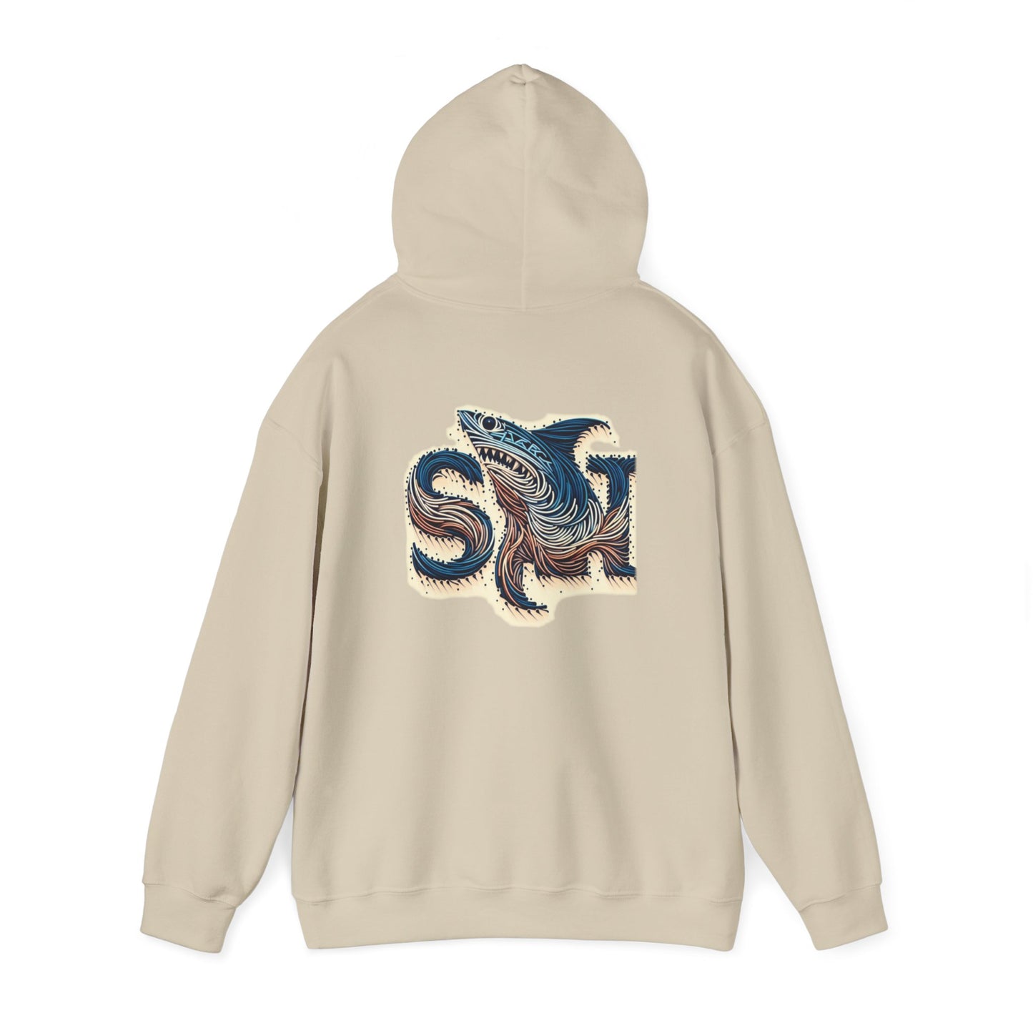 Shark Euphoria Hoodie Back Design