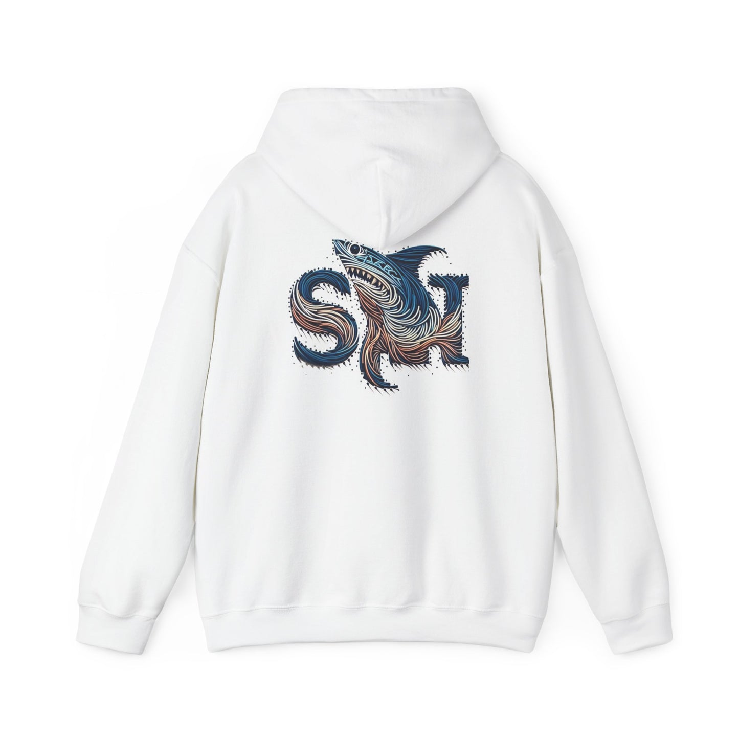Shark Euphoria Hoodie back design