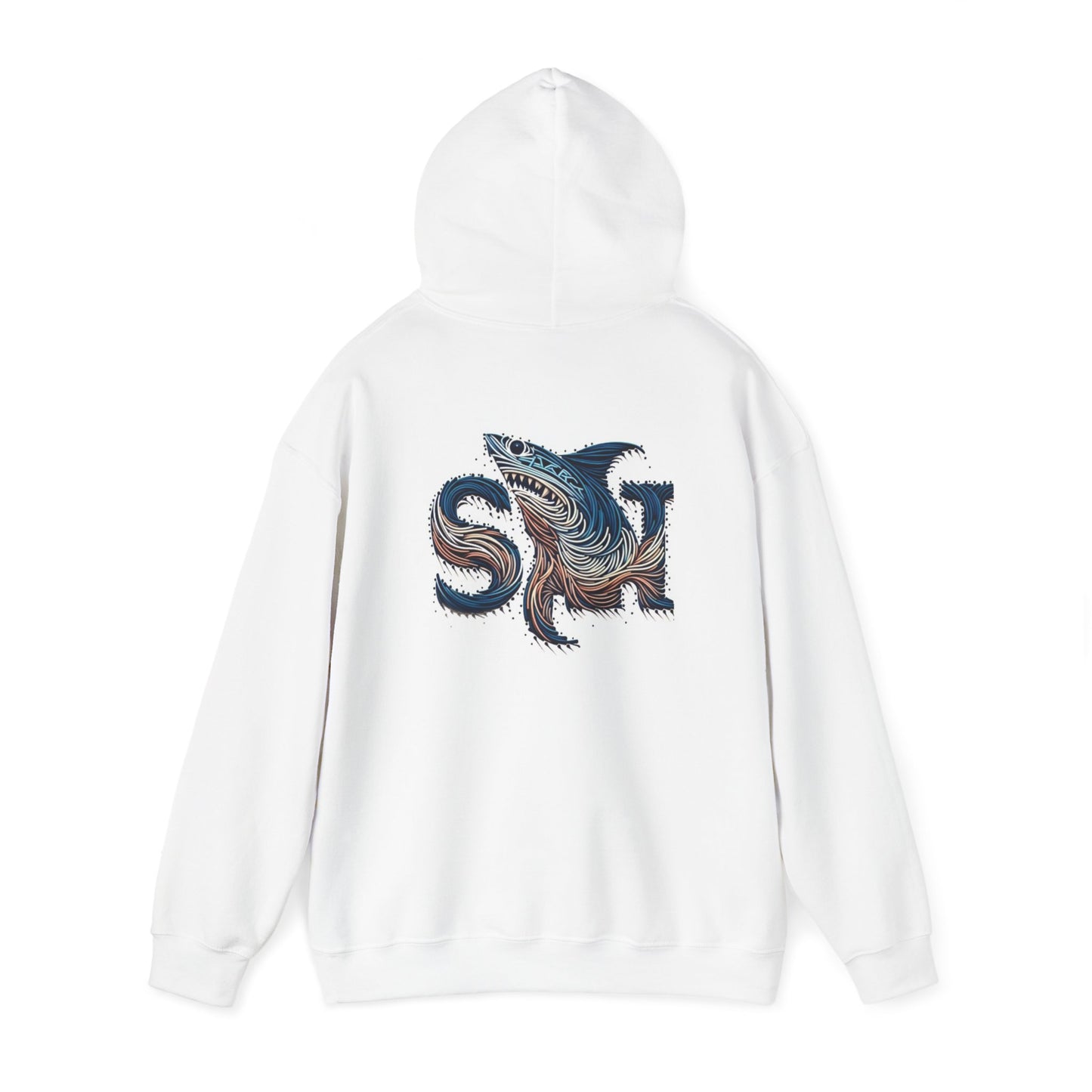 Shark Euphoria Hoodie back design